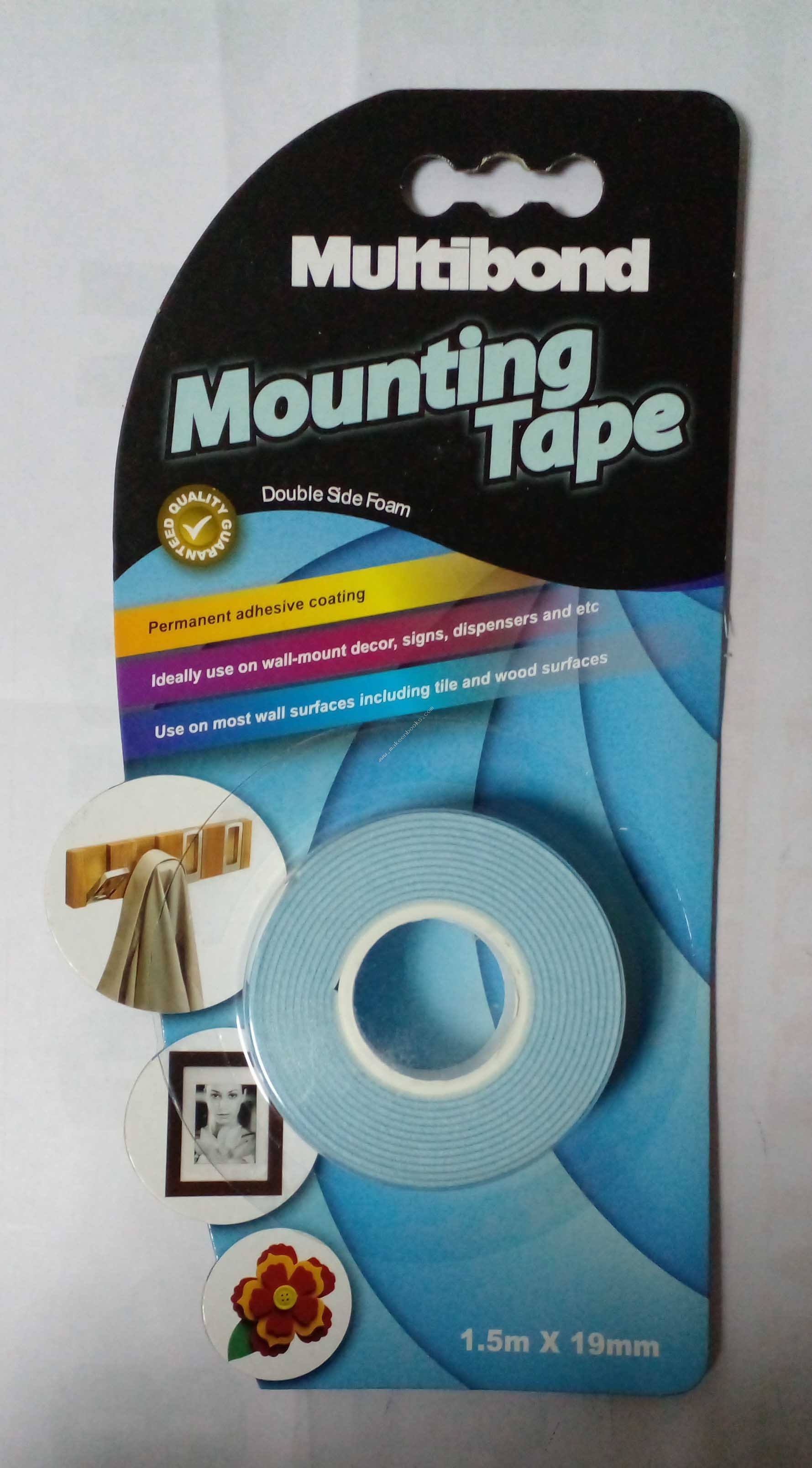 TAPE - MULTIBOND DOUBLE SIDE TAPE 1.5MX19MM