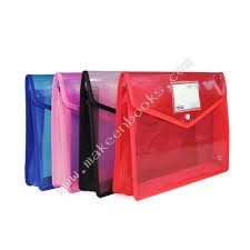 FILE BAG - BUTTON A4 DOUBLE