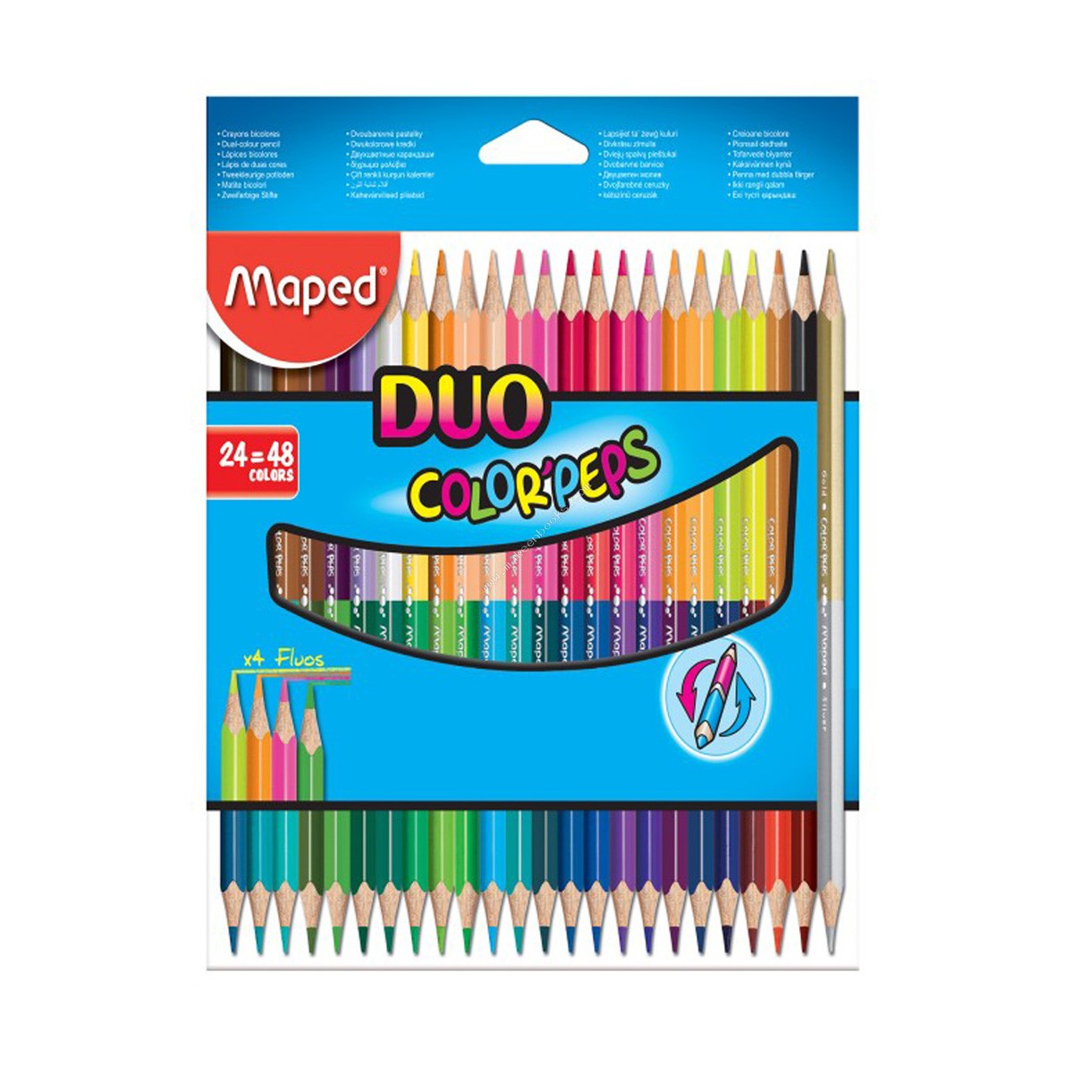 PENCIL - COLOR PEPS DUO X 24