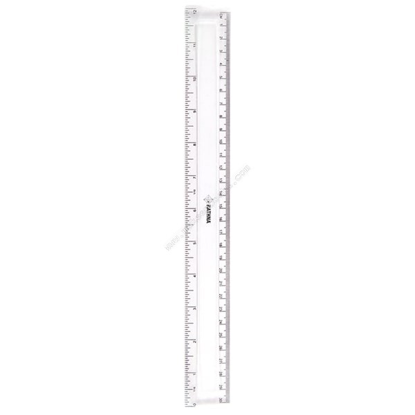 MANGO 12 PLASTIC RULER CLEAR (MODEL NO_1258)