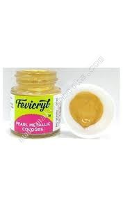 LEED FABRIC PAINT 15ml  - GOLD/SILVER