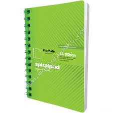 Promate Hard Cover Long Spiralpad A4/100