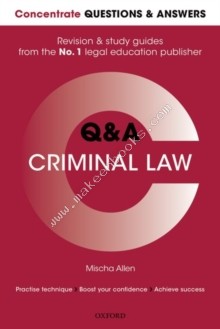 Q&A CRIMINAL LAW - ALLEN MISCHA - 9780198745204
