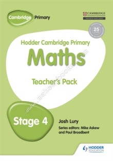 Hodder Cambridge Primary Maths Teacher's Pack 4  -  Lury Josh - 9781471884504