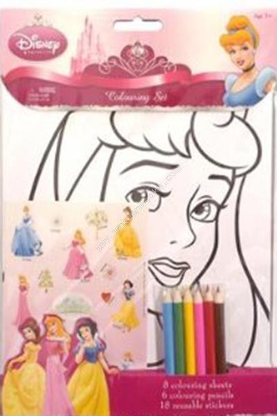 DISNEY PRINCESS - COLOURING SET - N/A - 9781847501363