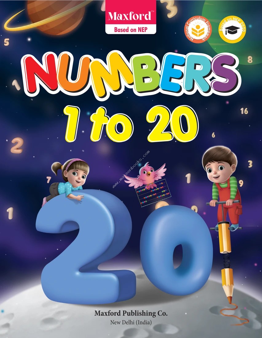 Number Book 1 to 20 for (3+ kids) Learn Number Writing