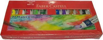 WATER COLOUR - STUDENT SET OF 12 FABER CASTELL - 008000455