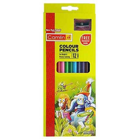 COLOUR PENCIL - CAMLIN 12 COLOUR - 008001320