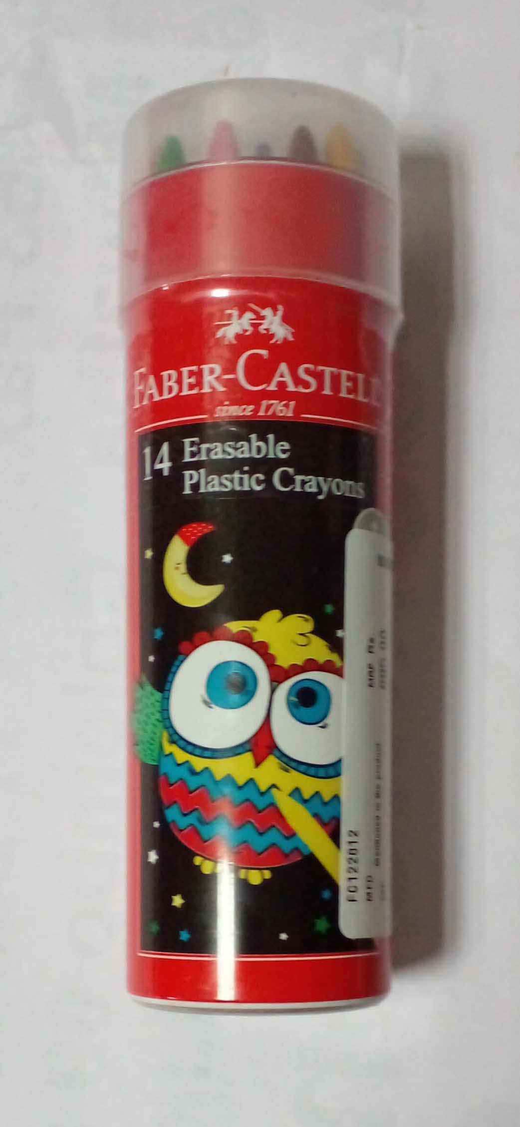 CRAYONS - ERASABLE SET OF 12 IN A TIN BOX FABER CASTELL - 008001556