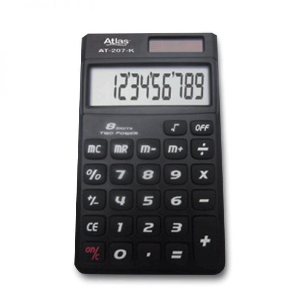 CALCULATOR - ATLAS AT207KN 40pkts - 008001878