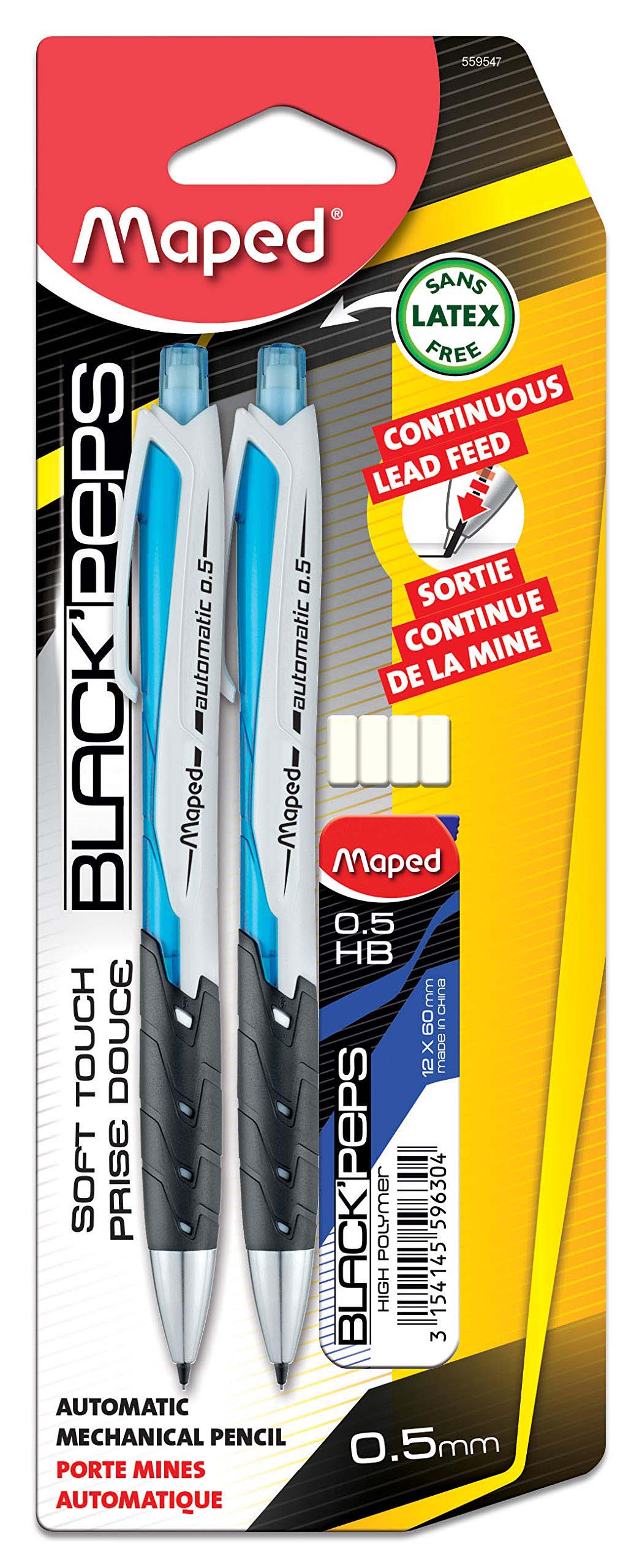 PENCIL - BLACKS PEPS MECHANICAL PENCIL HB 0.5 - 008001987