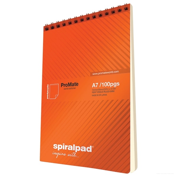 NOTE BOOK - A7 SPIRAL 100PGS PRO - 008002564