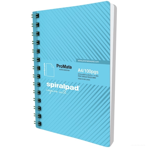 NOTE BOOK - A4 SPIRAL LONG 100PGS PRO - 008002567