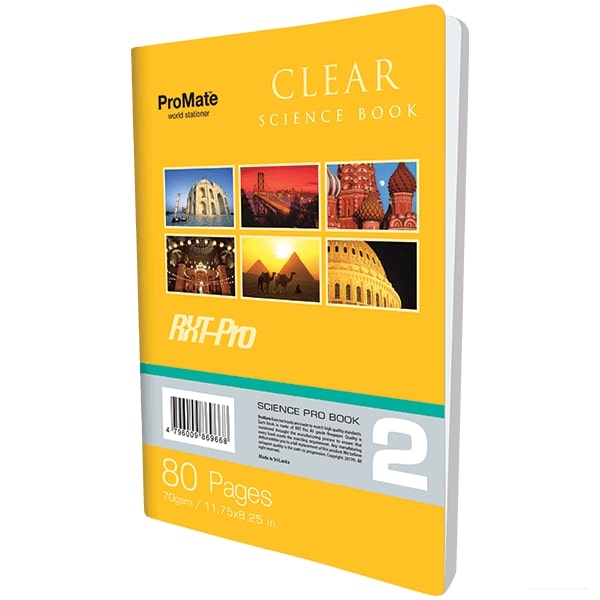 SCIENCE BOOK - 80 PGS CLEAR PRO - 008002713