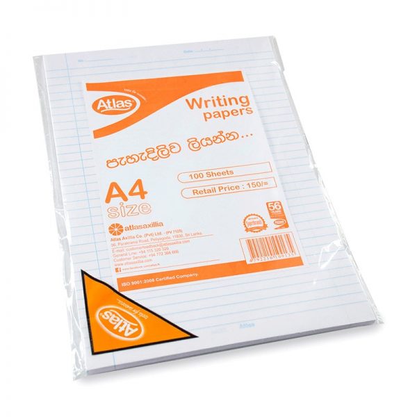 PAPER - WRITING PAPER 56GSM A4 - 008002956