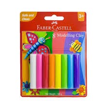 CLAY - 8 MODELLING 100g FABER CASTELL - 008003774
