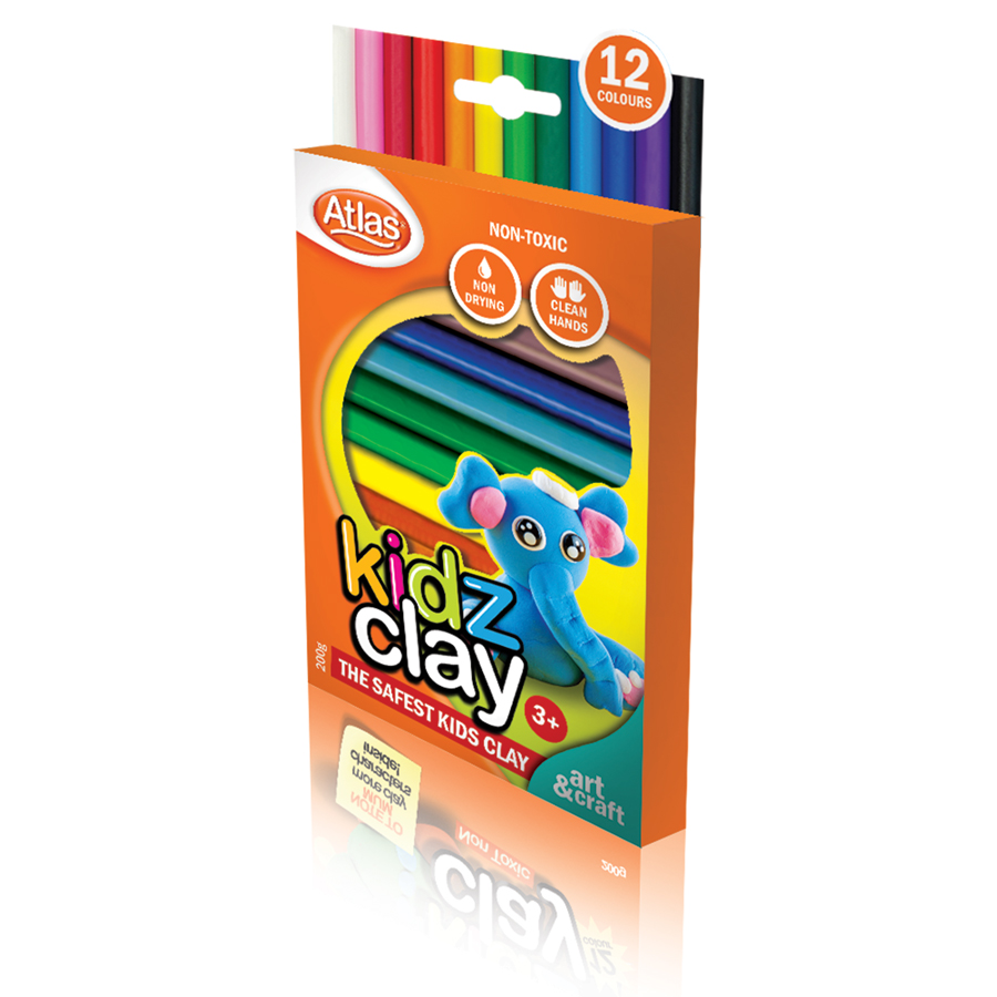 CLAY - ATLAS KIDZ CLAY 12 COLOURS - 008004508