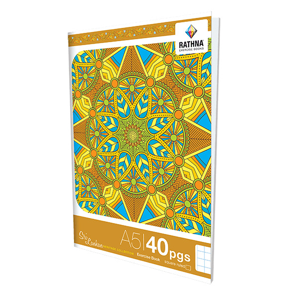 EX.BOOK - 40 PGS GOLD SQUARE RULE R - 008004732