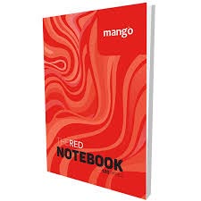 NOTE BOOK - MANGO RED COVER A6 120 PGS - 008005122