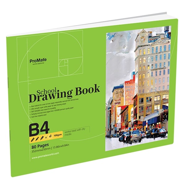 DRAWING BOOK - 80PGS B4 PRO - 008005728