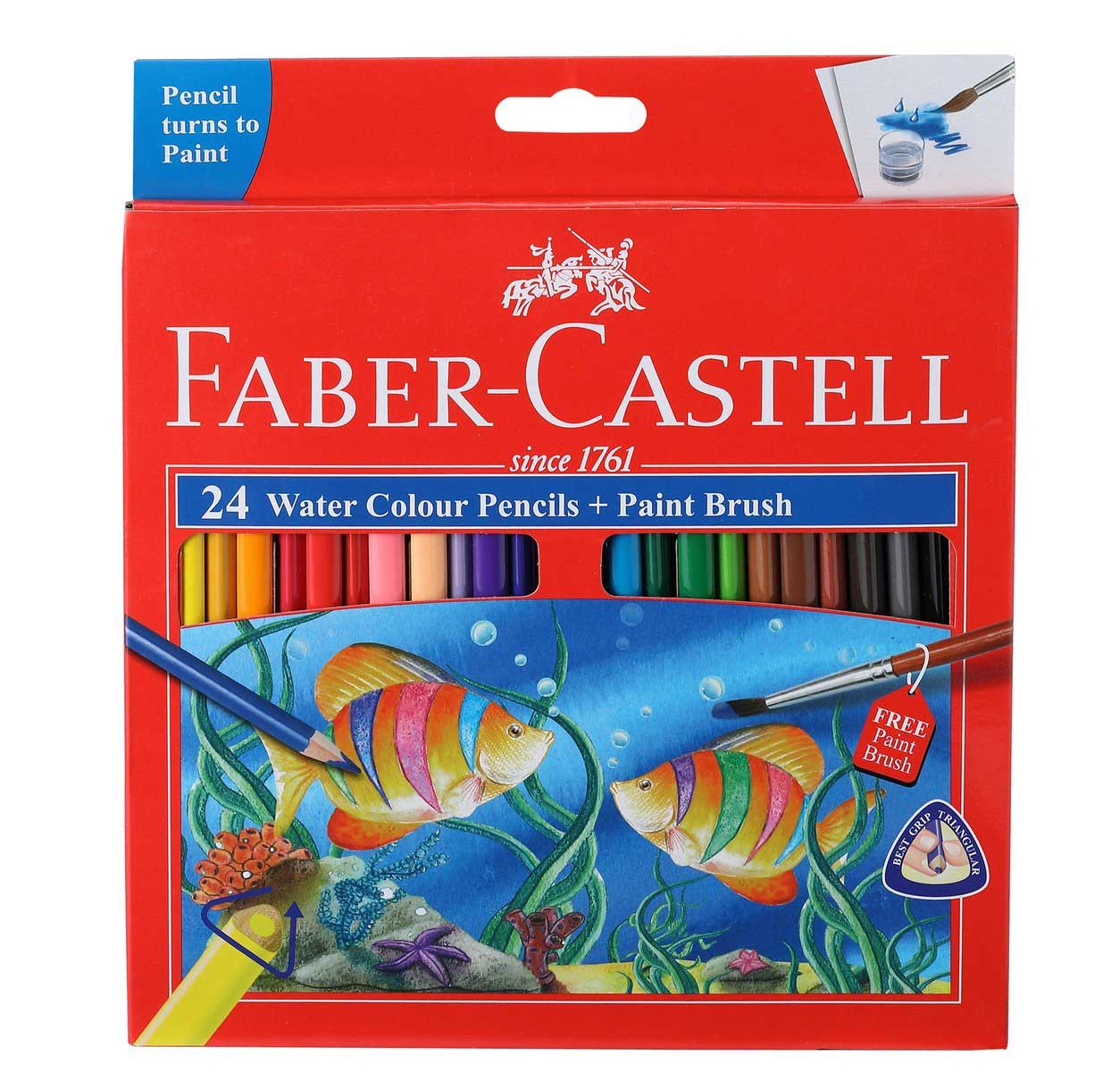 WATER COLOUR PENCILS FULL LENGHT BOX OF 24 - 008006418