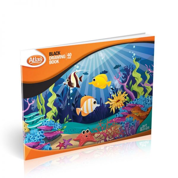 DRAWING BOOK - BLACK SMALL 40PGS - 008007322