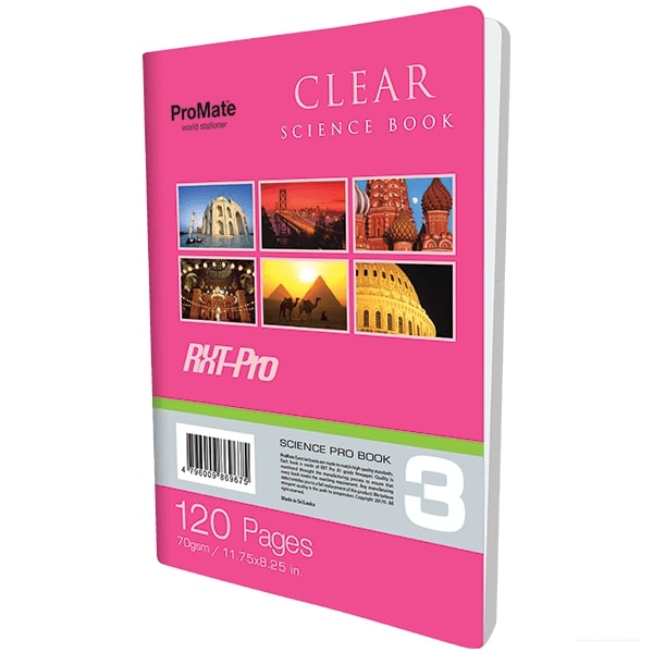 SCIENCE BOOK - 120 PGS CLEAR PRO - 008008158