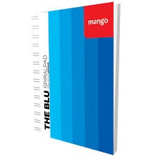 MANGO BLUE COVER SPIRAL-LONG 100PGS - 008008342