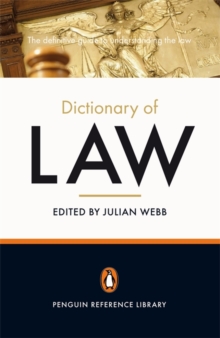Penguin Dictionary of Law -  Julian Webb - 9780141027272