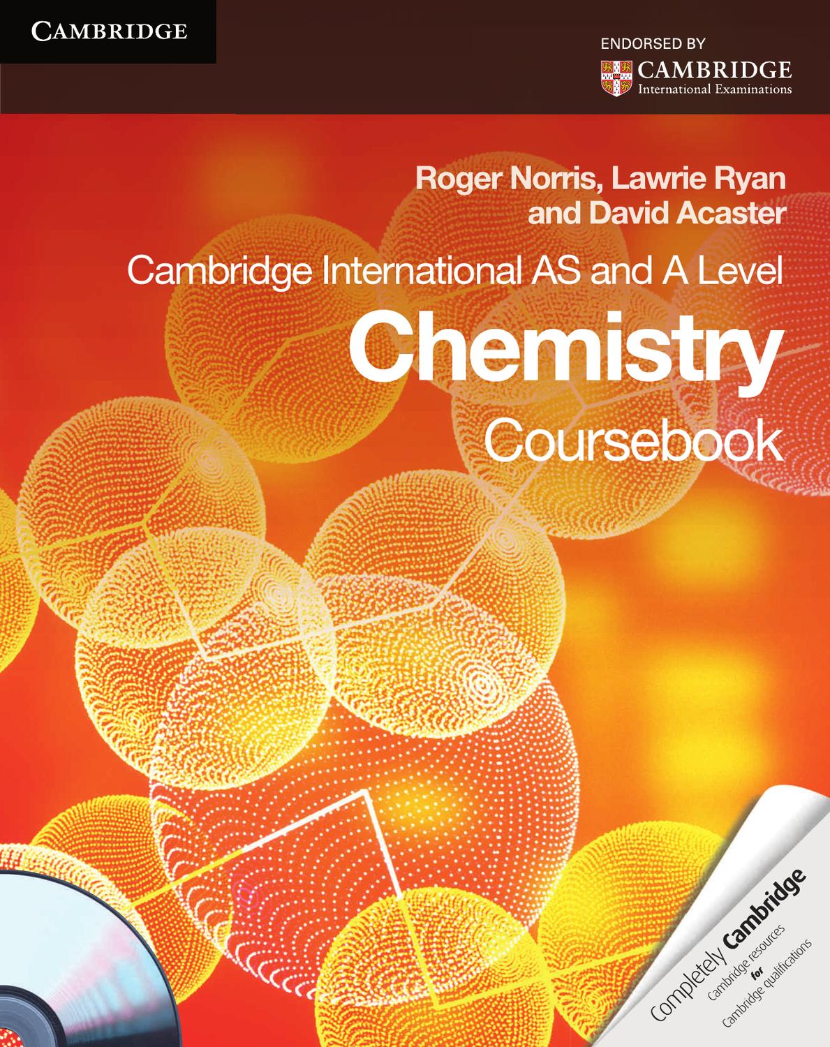 CAMBRIDGE INTL AS AND A/L CHEMISTRY CB - 9780521126618