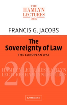 Sovereignty of Law - 9780521703857