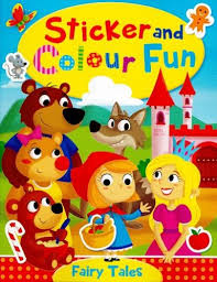 STICKER AND COLOUR FUN - FAIRY TALES - 9780709713654