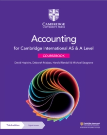 Cambridge International AS & A Level Accounting Coursebook with Digital Access (2 Years) - 9781108902922