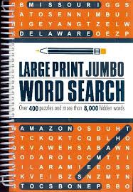 Large Print Jumbo Word Search - 9781474892889