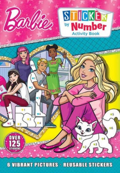 Barbie Sticker By Number Activity Book - 9781788245517