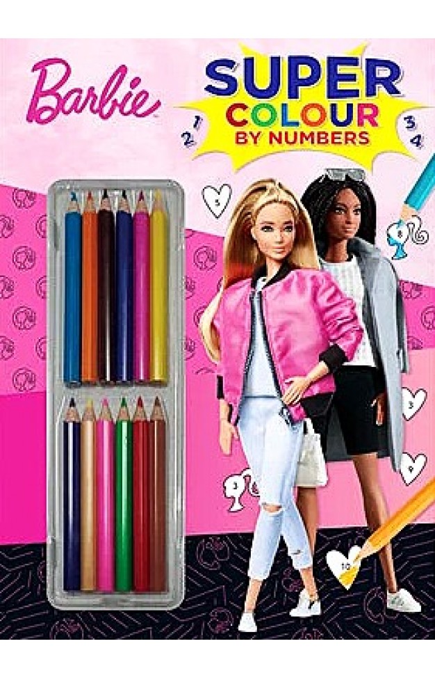 Barbie Super Colour By Numbers - 9781788245593