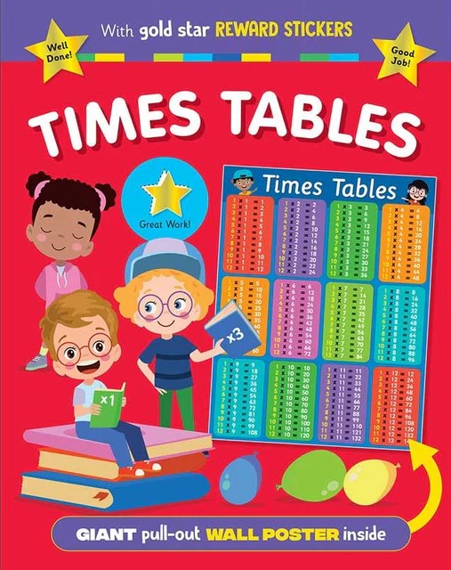Gold Star Times Table Poster Book - 9781788246729