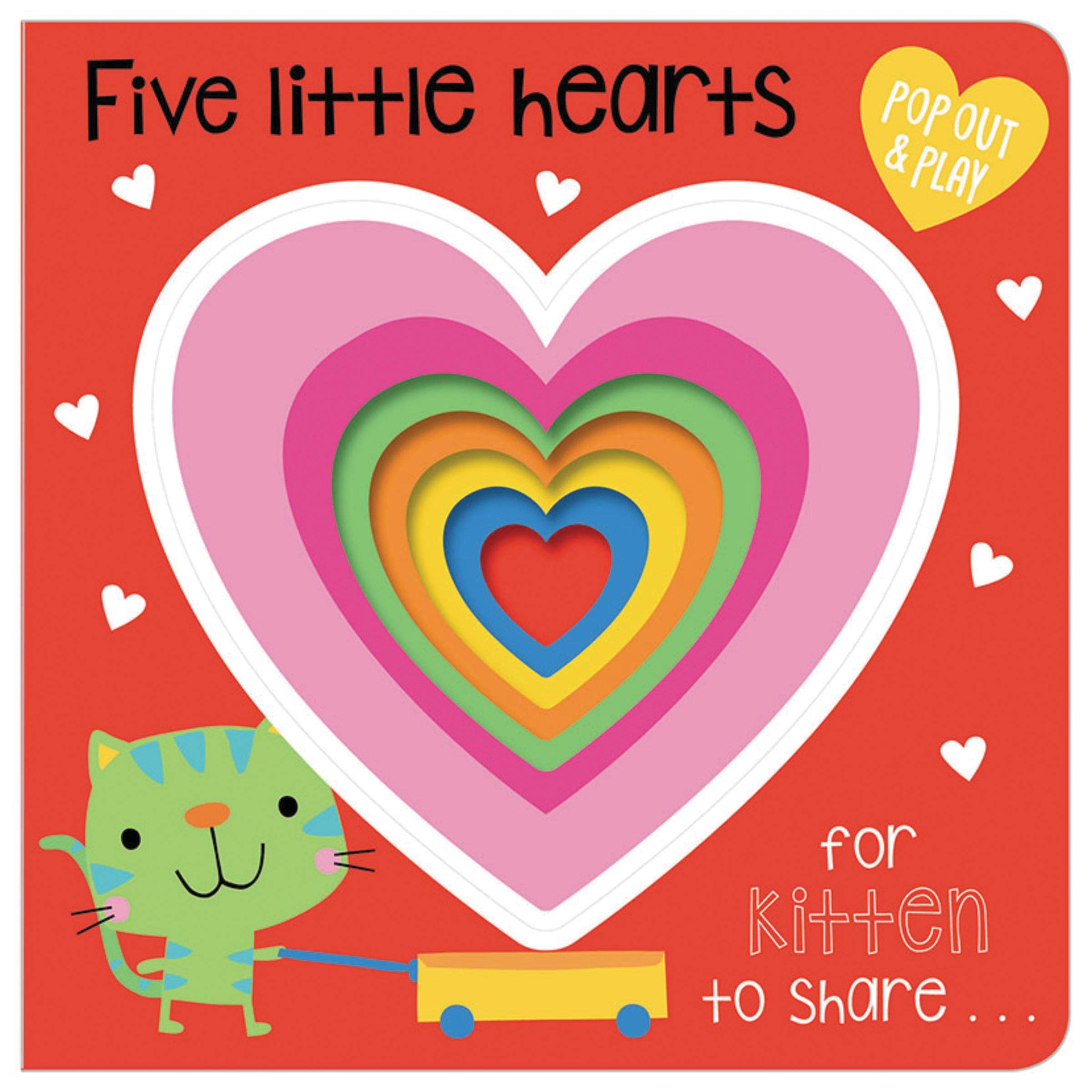 FIVE LITTLE HEARTS (POP OUT & PLAY) - 9781788430869