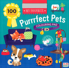 MY FAVOURITE PURRFECT PETS COLOURING PAD & STICKERS - 9781915101716