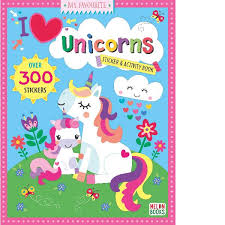 My Favourite I Love Unicorn Sticker & Acitivity Book - 9781916971257