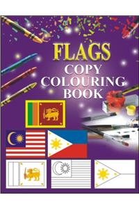 COPY COLOURING BOOK - FLAGS - 9788189852313