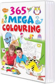 365 MEGA COLOURING BOOK - 9788196263713