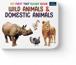 TINY BOARD BOOK - WILD  DOMESTIC ANIMA - 9789353783082