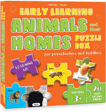 EARLY LEARNING ANIMALS AND THEIR HOMES PUZZLE BOX - 9789389931402