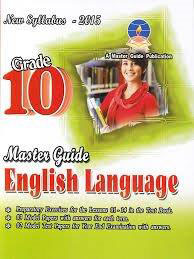 master guide grade 10 english language past paper book  - 9789556642582